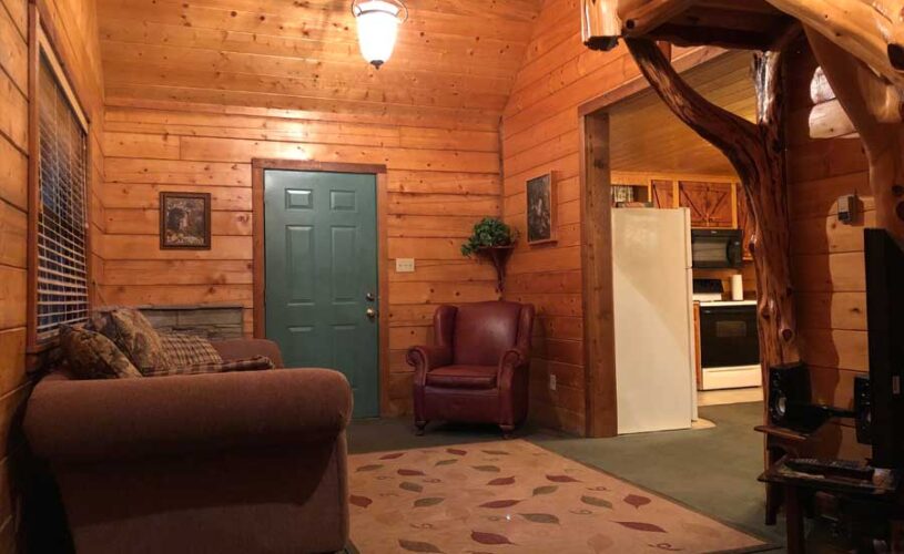 hideaway cabin living room