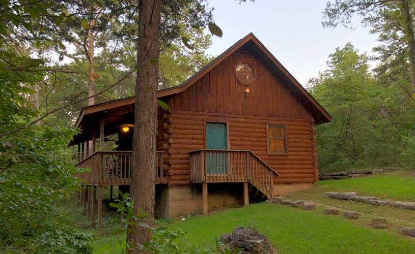 whispering pines cabin exterior